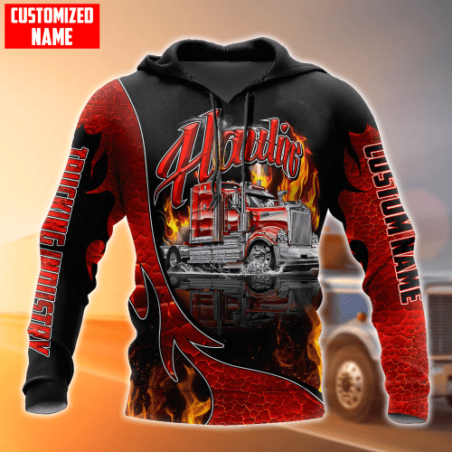  Customize Name Hauling Trucking Industry Hoodie DDPHN