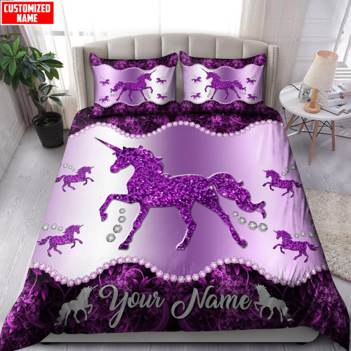  Personalized Unicorn Bedding Set