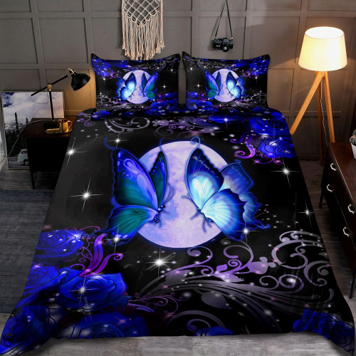  Blue Butterfly Bedding Set