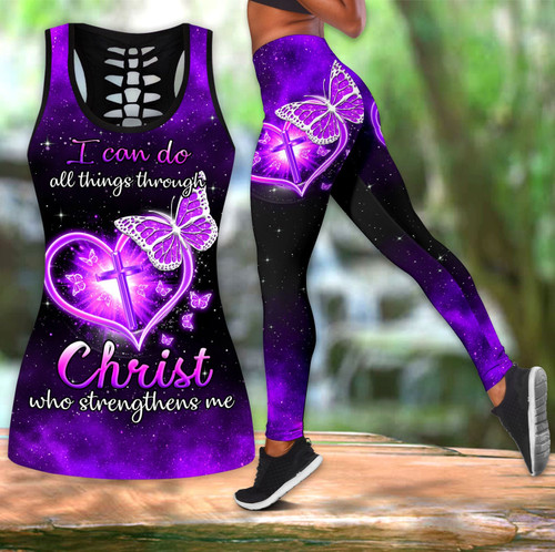  Jesus Butterfly All Over Printed Combo Tanktop + Legging