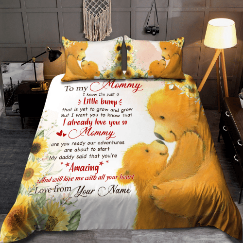  Personalized Teddy Bear To My Mommy Mother's Day All Over Printed Bedding Set
