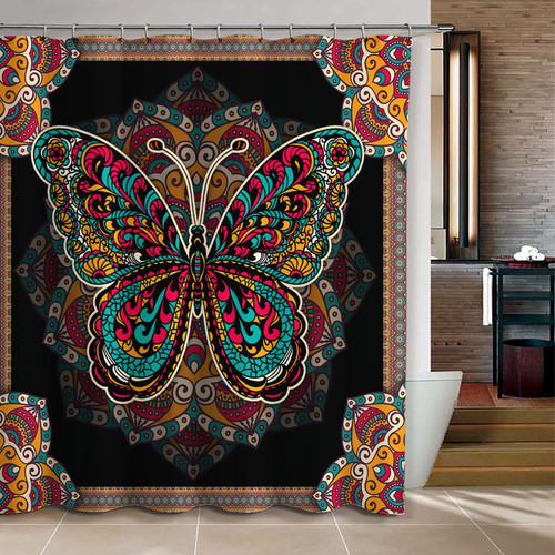  Butterfly Shower Curtain SN