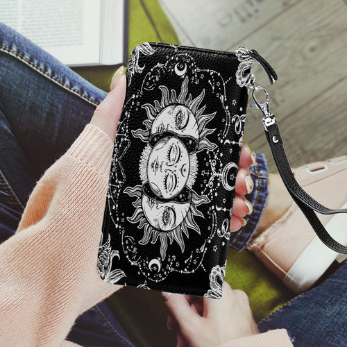  Witch Printed Leather Wallet