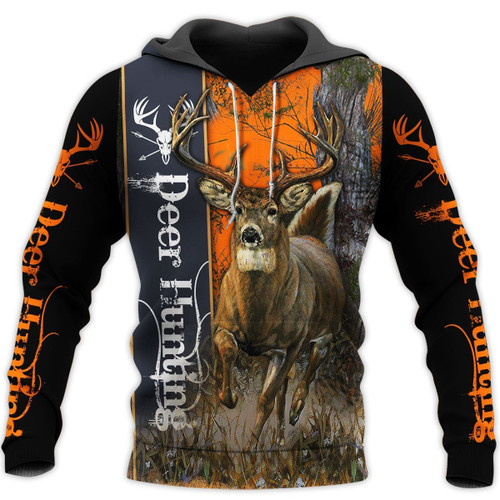  Personalized Name Deer Hunting Printed Unisex Shirts Orange Camo Ver