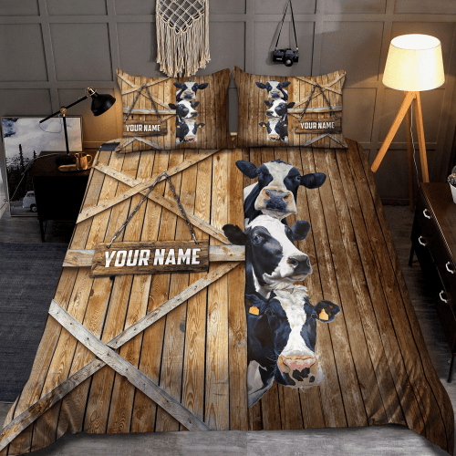  Custom Cow Bedding Set