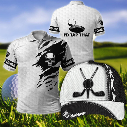  Personalized Golf Lover Combo Polo + Cap No