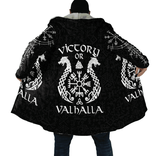 Beebuble Viking Victory or Valhalla Tattoo Black Cloak