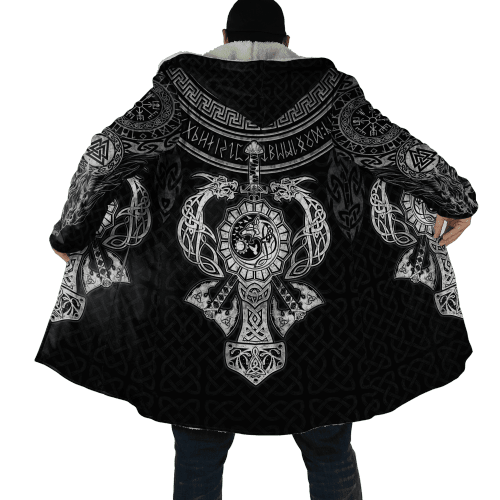Beebuble Celtic Dragon Tattoo Viking Fenrir All Over Printed Cloak