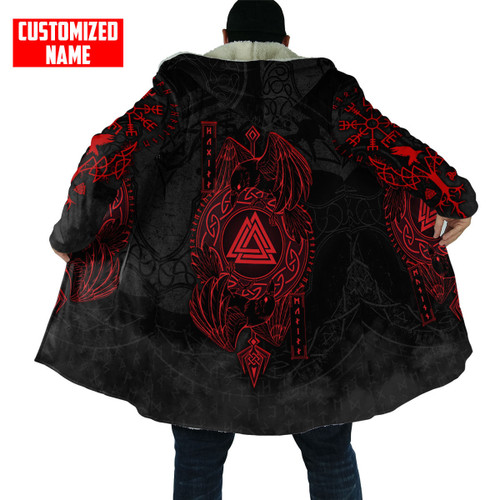 Ying Yang Red Raven Tattoo Viking All Over Printed Cloak KL27072201