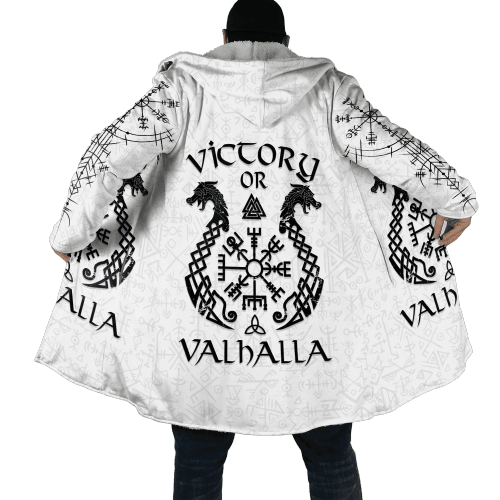 Beebuble Viking Victory or Valhalla Tatoo White Cloak