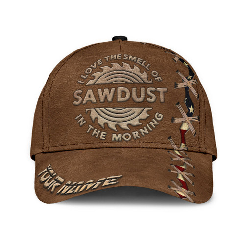 Beebuble Personalized Name Carpenter Classic Cap Love The Smell Of Sawdust