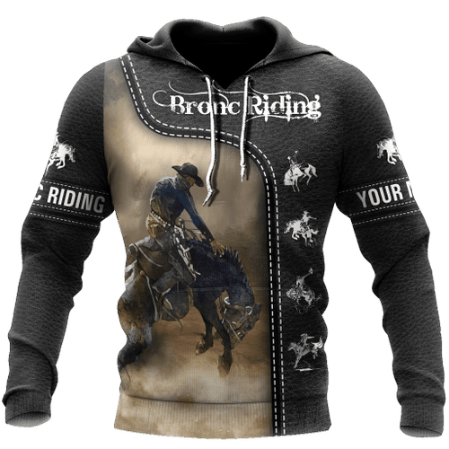 Beebuble Personalized Name Rodeo Unisex Shirts Black Leather Texture