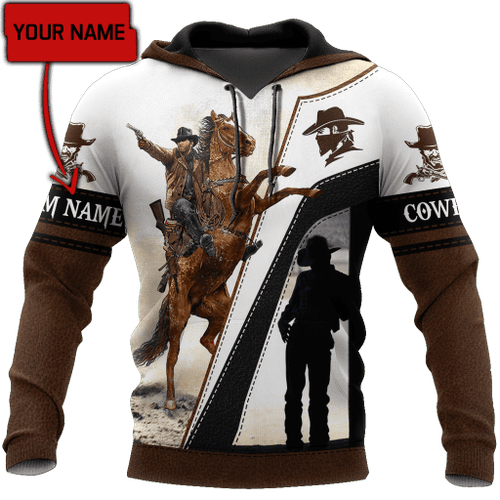 Beebuble Cowboy No Be A Cowboy Unisex Personalized Name Hoodie
