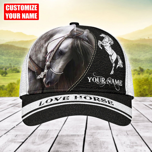 Beebuble Personalized Name Love Horse Classic Cap