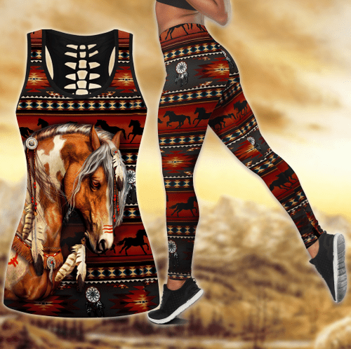 Beebuble Love Horse All Over Printed Combo Tanktop + Legging PD
