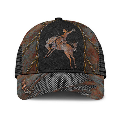 Beebuble Personalized Name Rodeo Classic Cap Vintage Bronc Riding