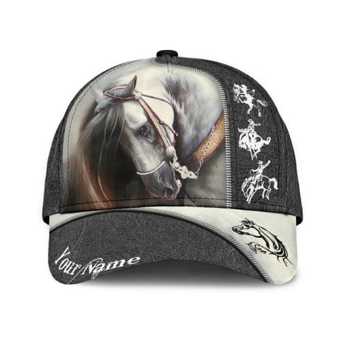 Beebuble Personalized Name Rodeo Classic Cap Horse Riding Art Ver