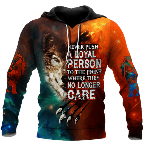 Beebuble D All Over Print Wolf Hoodie Pi