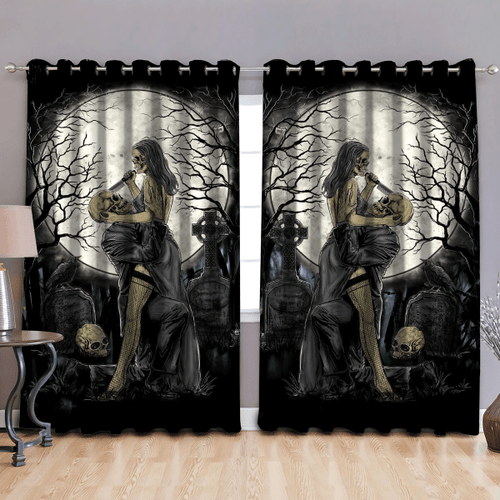 Beebuble Skull Lover 3D All Over Printed Window Curtain KL29092201