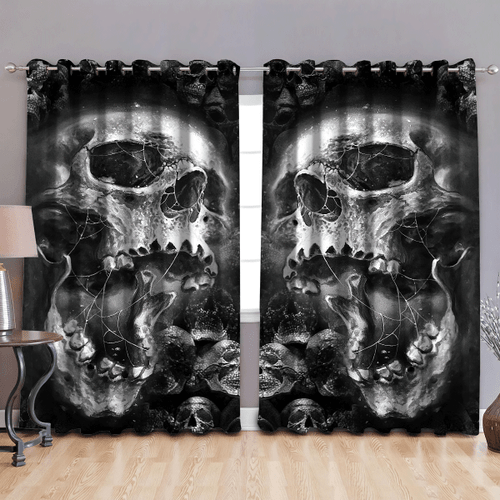 Beebuble Skull Art 3D All Over Printed Window Curtain KL01102202