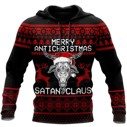 Beebuble Satanic Claus Hoodie For Men And Women JJWST