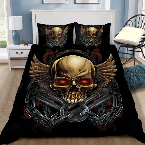 Beebuble Skull On The Wings Bedding Set DQB-TQH
