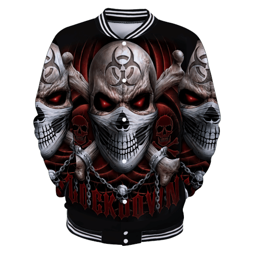 Beebuble Cool Skull Baseball jacket Shirts DA