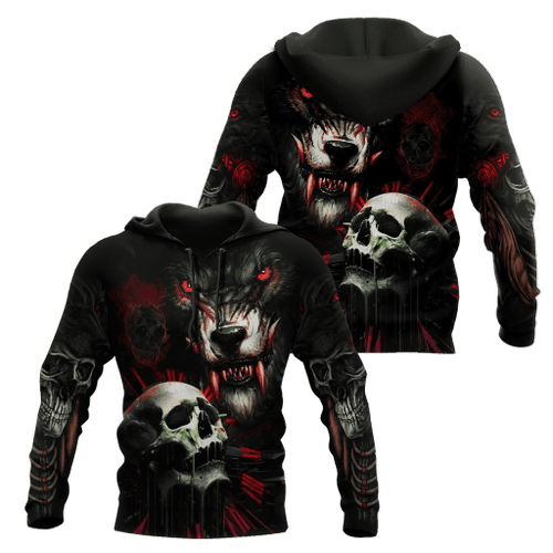 Beebuble Dark Wolf Skull Unisex Shirts