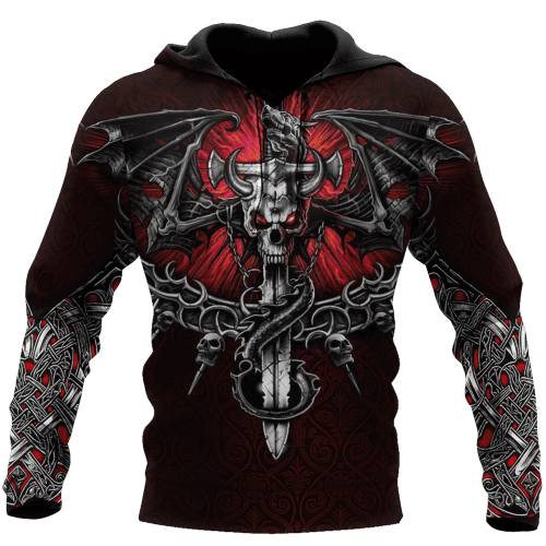 Beebuble Red Skull Swords Unisex Shirts