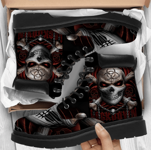 Beebuble Cool Skull Boots For Men and Women DA