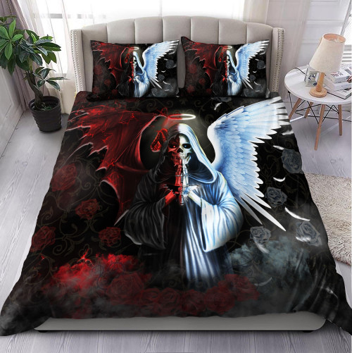 Beebuble Fire And Ice Skull Bedding Set