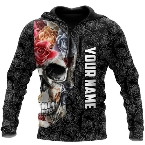Beebuble Customize Name - Skulls Hoodie For Men And Women TQH