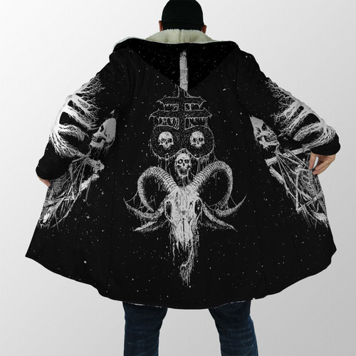 Beebuble Dark Art Satanic Skull Cloak For Men And Women JJWST