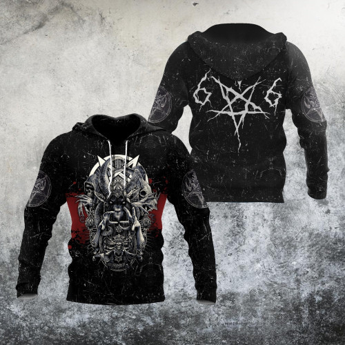 Beebuble Satanic Skull Hoodie For Men And Women PD