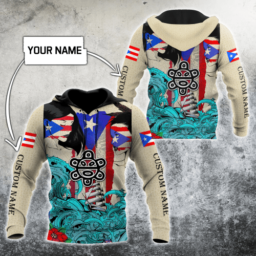 Beebuble Custom Name Sweet Girls Puerto Rico Hoodie For Men And Women MH