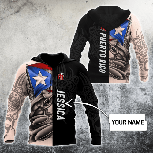 Beebuble Customize Name Common Coquí Puerto Rico Hoodie For Men And Women MH