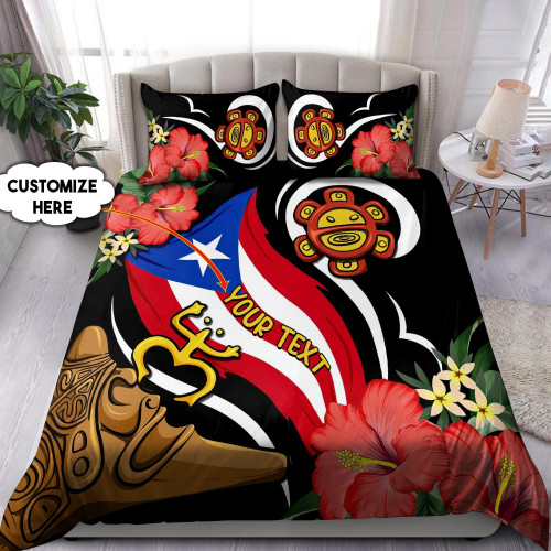 Beebuble Customize Name Loving Puerto Rico Bedding Set AM