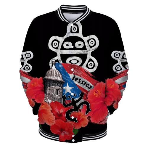 Beebuble Customize Name Taino Puerto Rico Baseball jacket Shirts MH