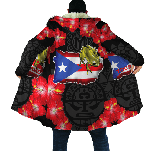 Beebuble Customize Name Puerto Rico Cloak For Men And Women SN.S