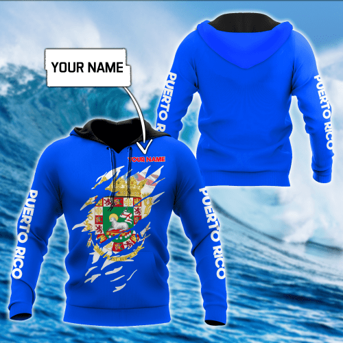 Beebuble Customize Name Puerto Rico Hoodie For Men And Women MH