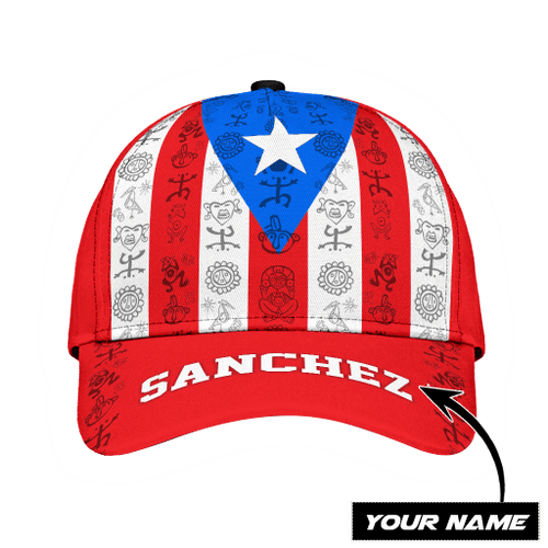 Beebuble Customize Name Loving Puerto Rico Classic Cap