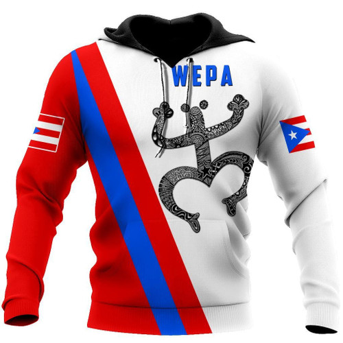 Beebuble Puerto Rico Coqui Wepa Hoodie For Men And Women