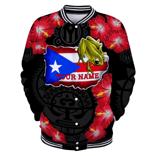 Beebuble Customize Name Puerto Rico Baseball jacket Shirts SN.S