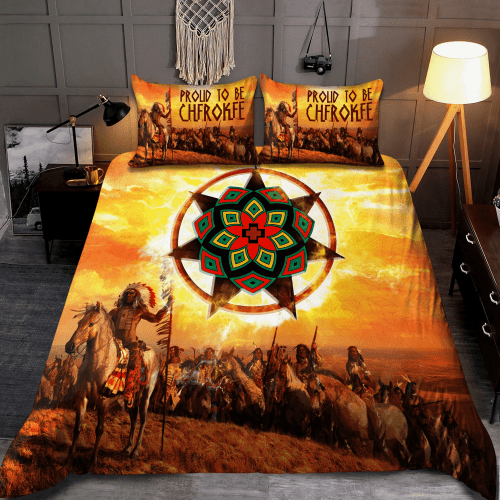 Beebuble Native American Cherokee Protect Symbols Bedding Set