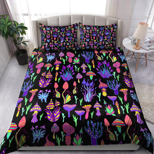 Beebuble Colorful Mushroom Hippie Bedding Set NTN01092202