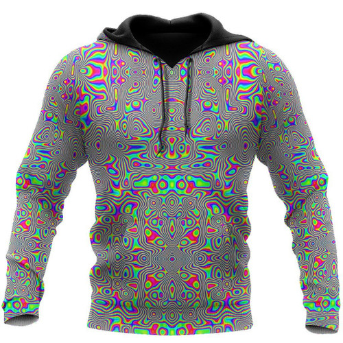 Beebuble Psychedelic Hippie Hoodie For Men And Women TNA