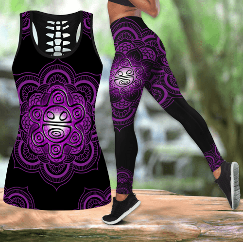 Beebuble Puerto Rico Combo Hollow Tank Top And Legging Outfit MH
