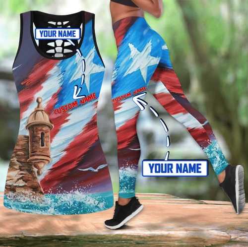 Beebuble Customize Name Great Wave Puerto Rico Combo Outfit MH