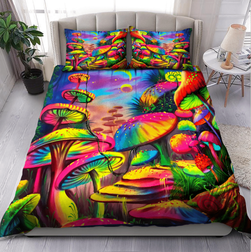 Colorful Mushroom Hippie Bedding Set PD19072202