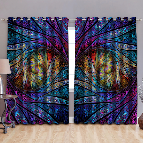 Colorful Rolling Hippie Windows Curtains PD19072201